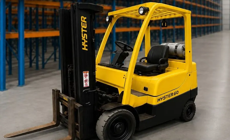 Remate de montacargas Hyster 6,000 lb mástil doble gas LP